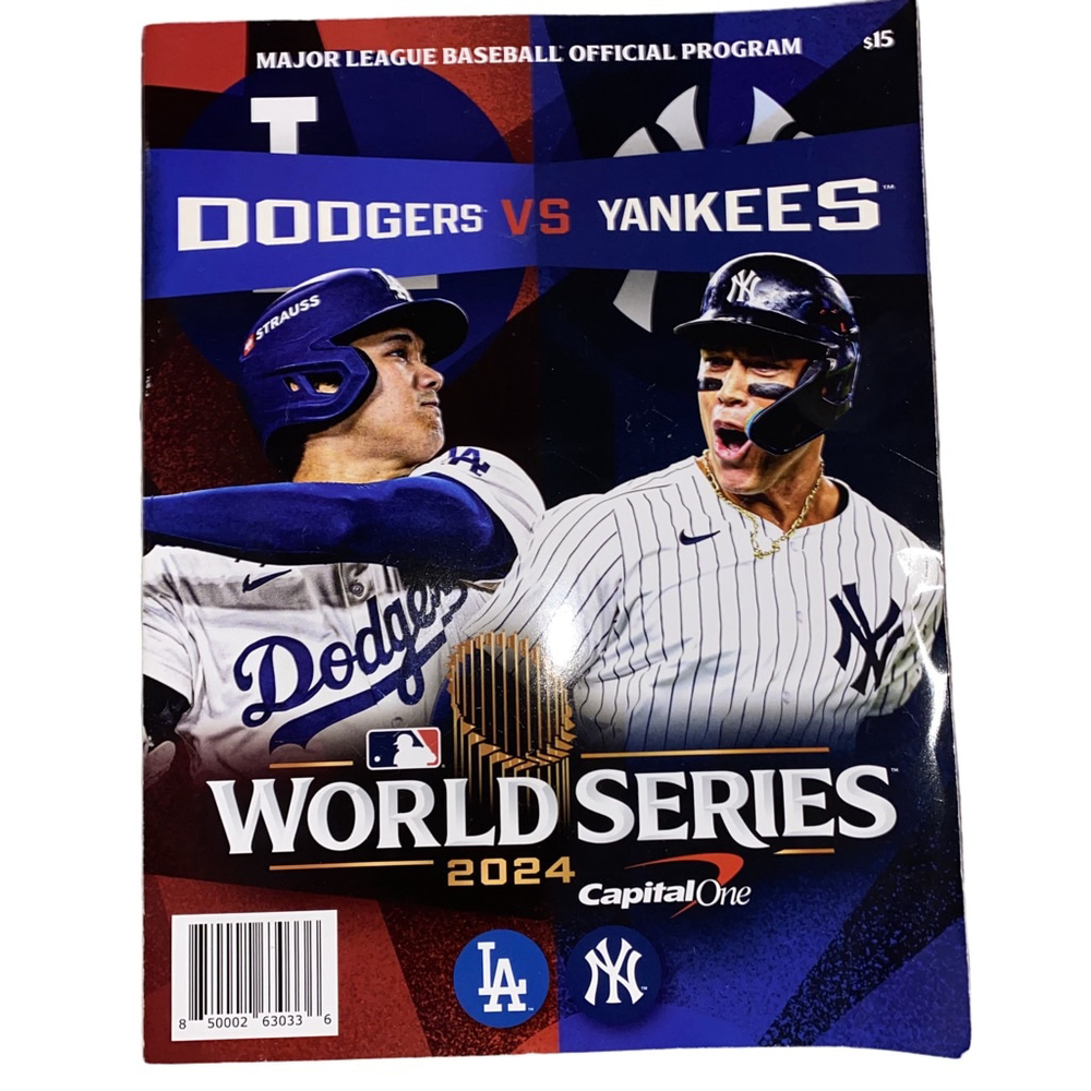 MLB Dodgers vs Yankees 2024 World Series Official Program